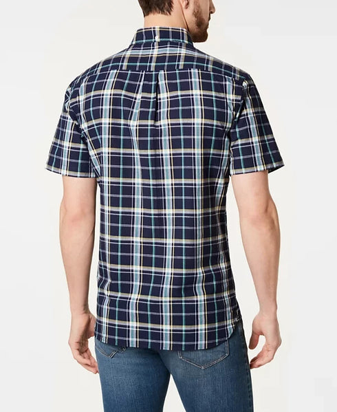 Brooks Brothers Men's Madras Green Plaid Shirt Size Medium